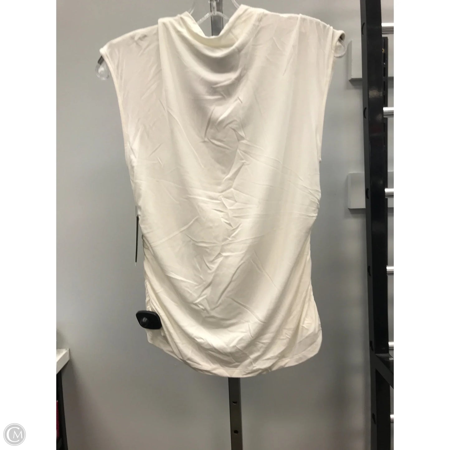 Top Sleeveless By Dkny In Cream, Size: M