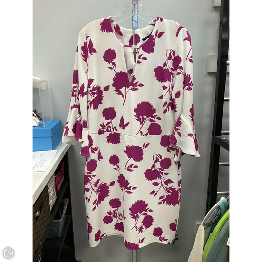 Dress Party Short By Boston Proper In Purple & White, Size: L