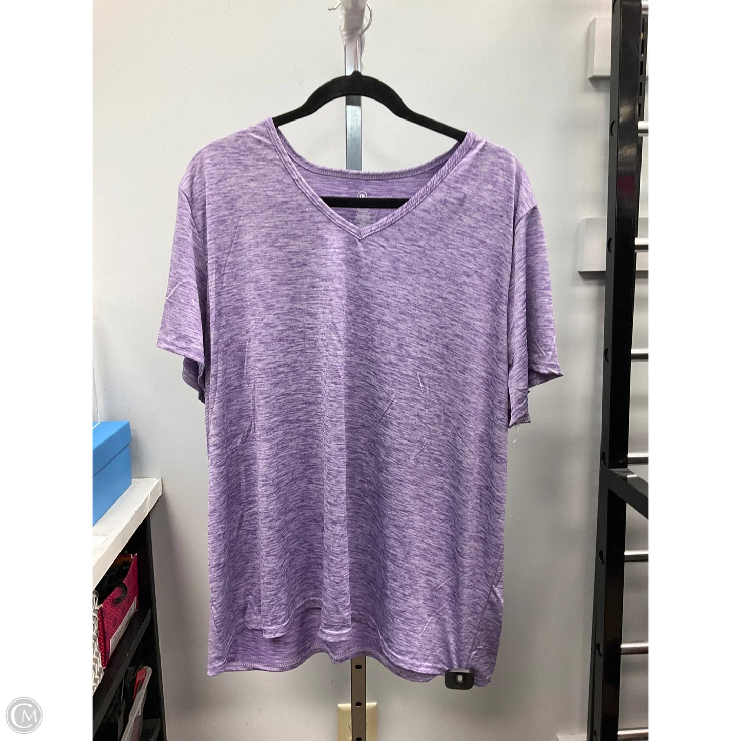Athletic Top Short Sleeve By Clothes Mentor In Purple, Size: 3x