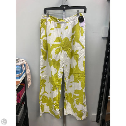 Pants Wide Leg By Future Collective In Green & White, Size: M