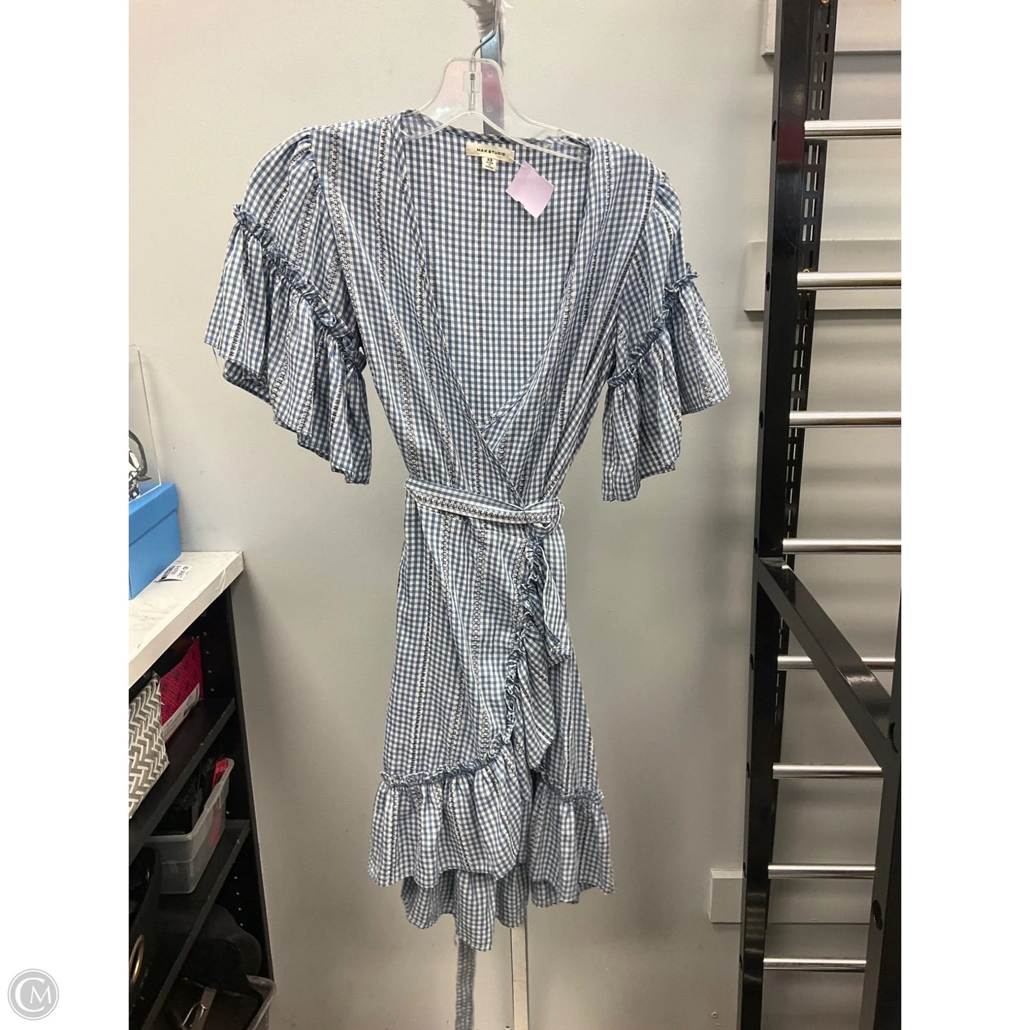 Dress Casual Short By Max Studio In Checkered Pattern, Size: Xs