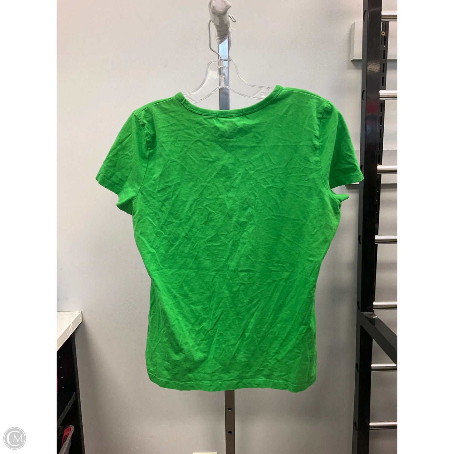 Top Short Sleeve By Lauren By Ralph Lauren In Green, Size: M