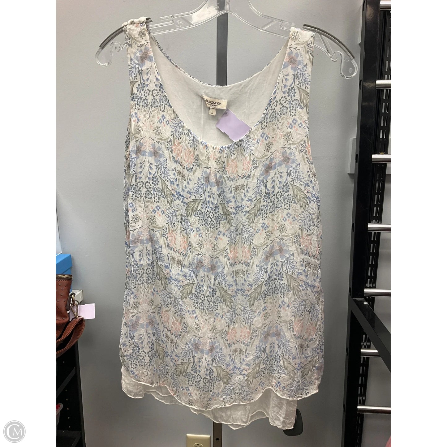 Top Sleeveless By Cmc In Floral Print, Size: S