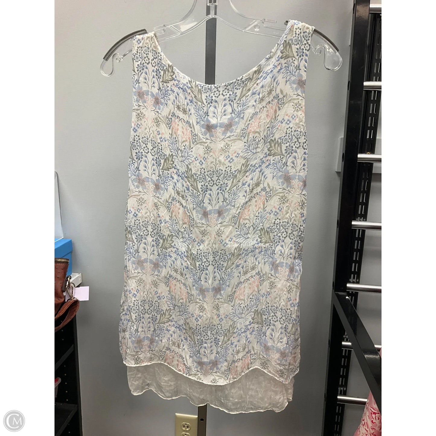 Top Sleeveless By Cmc In Floral Print, Size: S