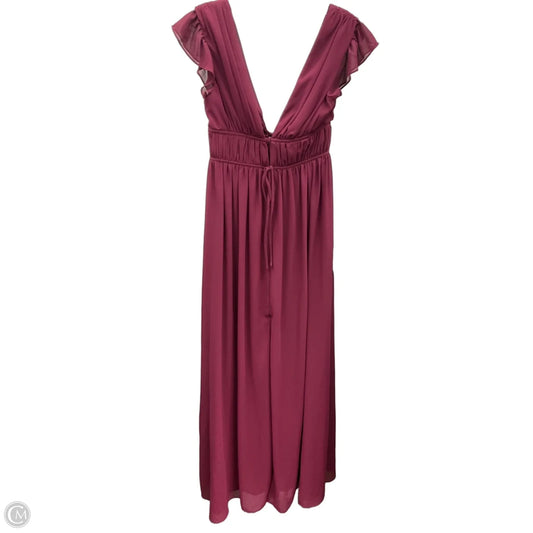 Dress Party Long By Lulus In Maroon, Size: S