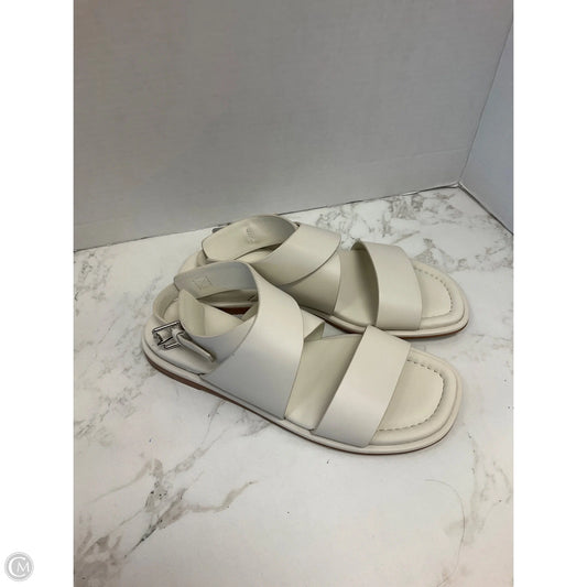 Sandals Flats By Donna Karan In Cream, Size: 8.5