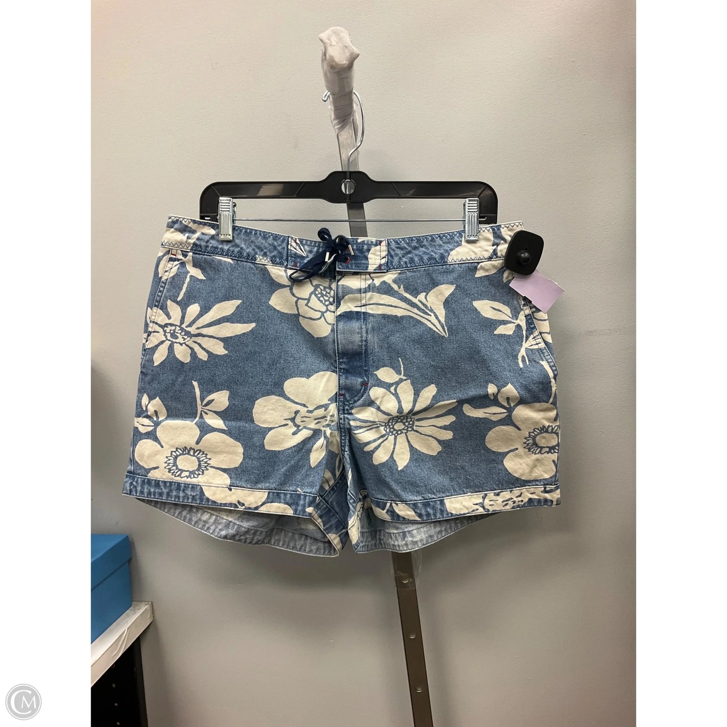 Shorts By Tommy Hilfiger In Blue Denim, Size: 14