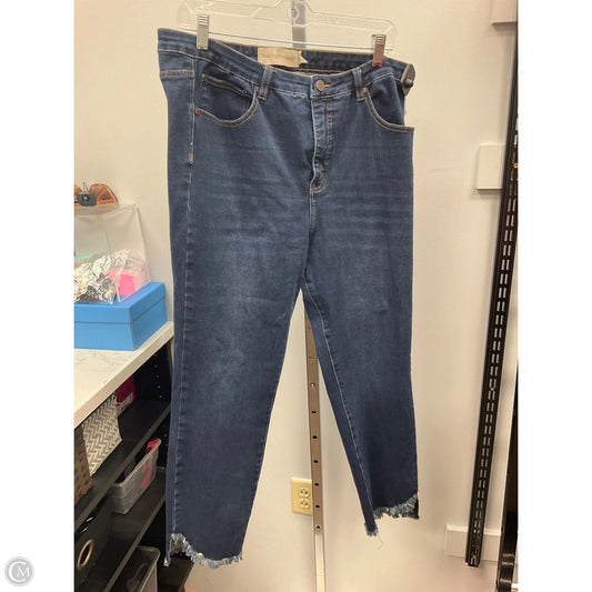 Jeans Cropped By Soft Surroundings In Blue Denim, Size: 18