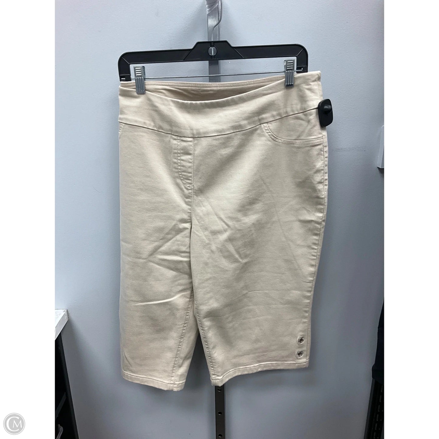 Shorts By Alia In Cream, Size: 18