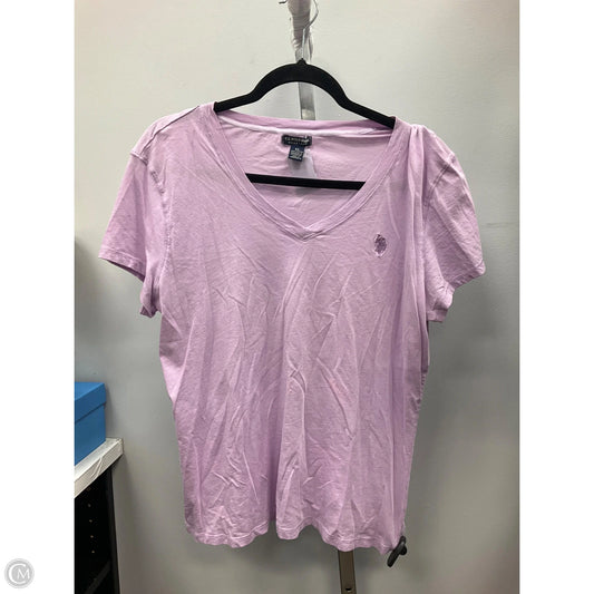 Top Short Sleeve Basic By Us Polo Assoc In Purple, Size: Xl