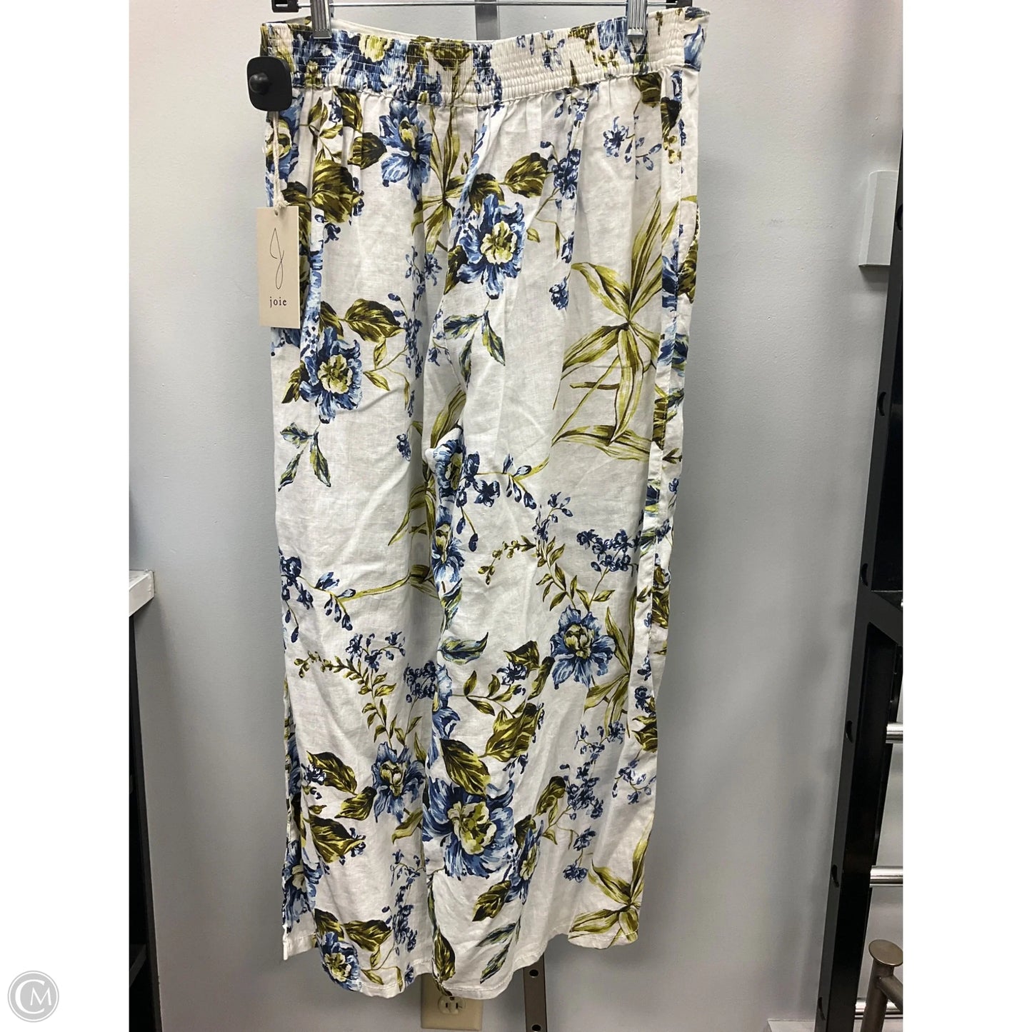 Pants Linen By Joie In Floral Print, Size: L