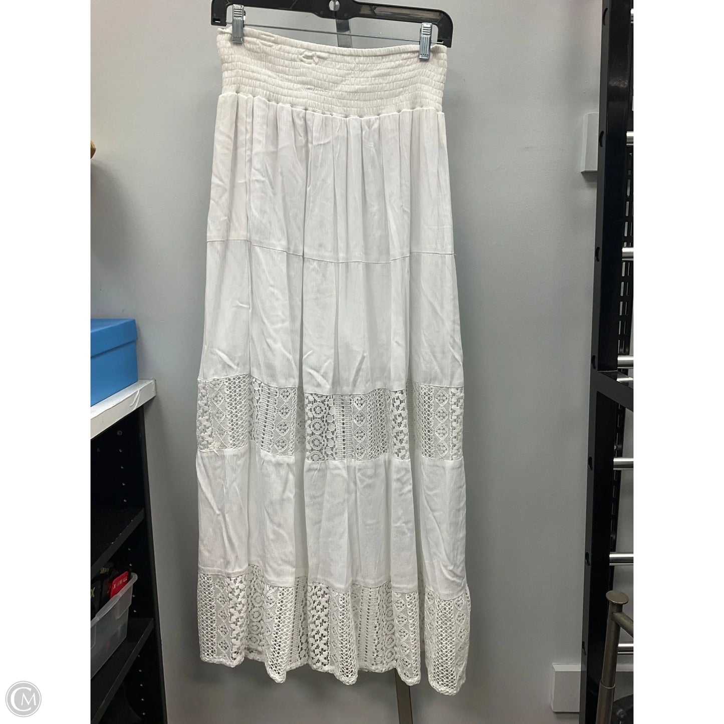Skirt Maxi By Joe B In White, Size: Xl