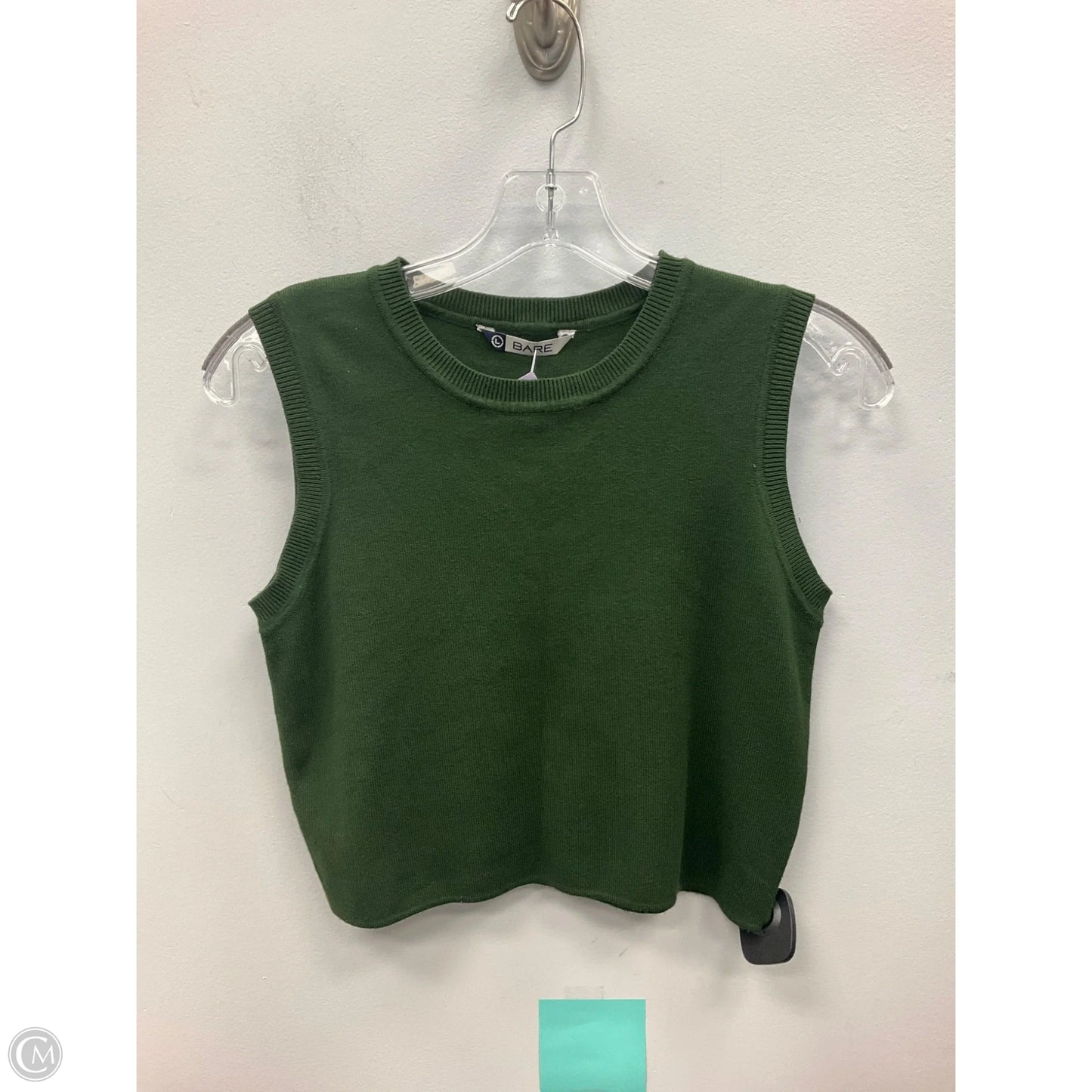 Top Sleeveless By Bare Traps In Green, Size: L