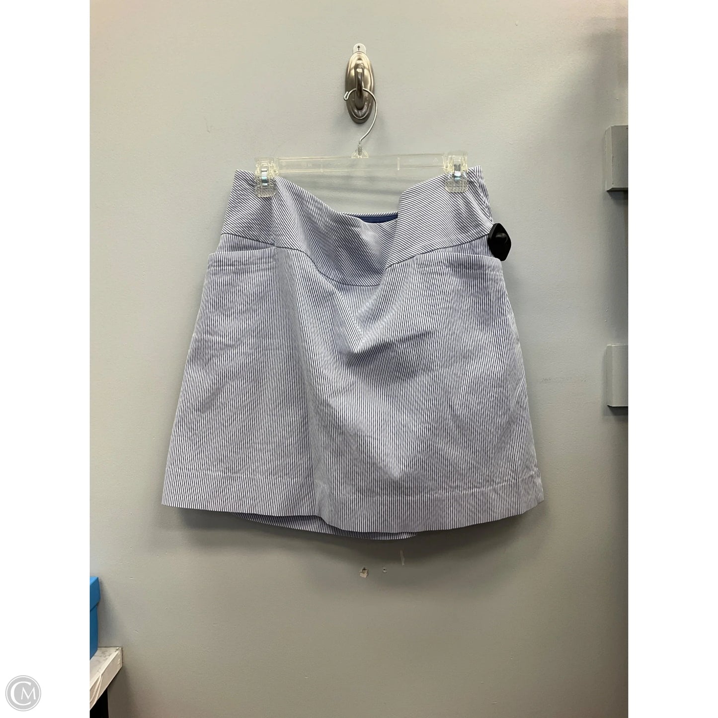 Athletic Skort By Sc & Co In Striped Pattern, Size: Xl