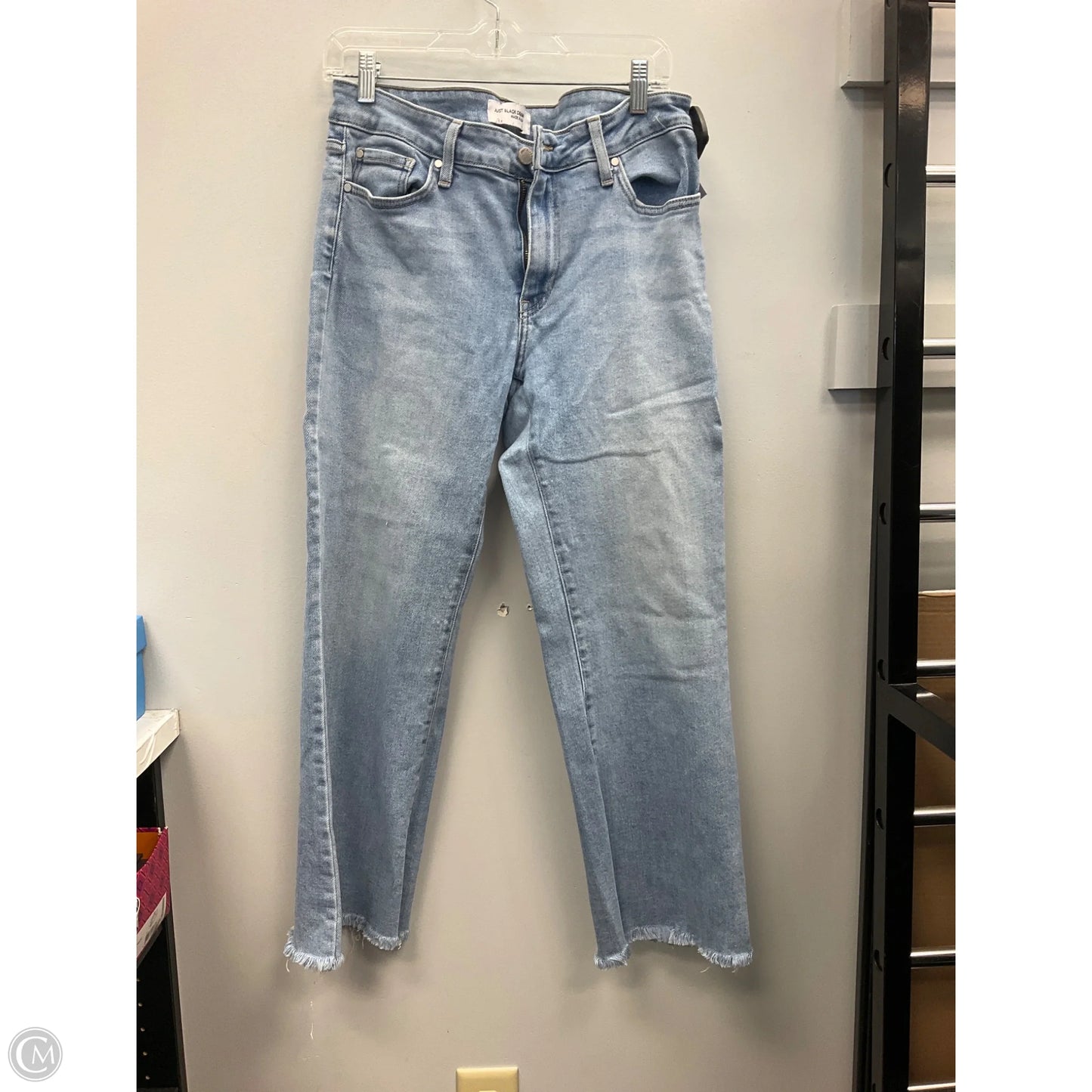 Jeans Boot Cut By Just Black In Blue Denim, Size: 12