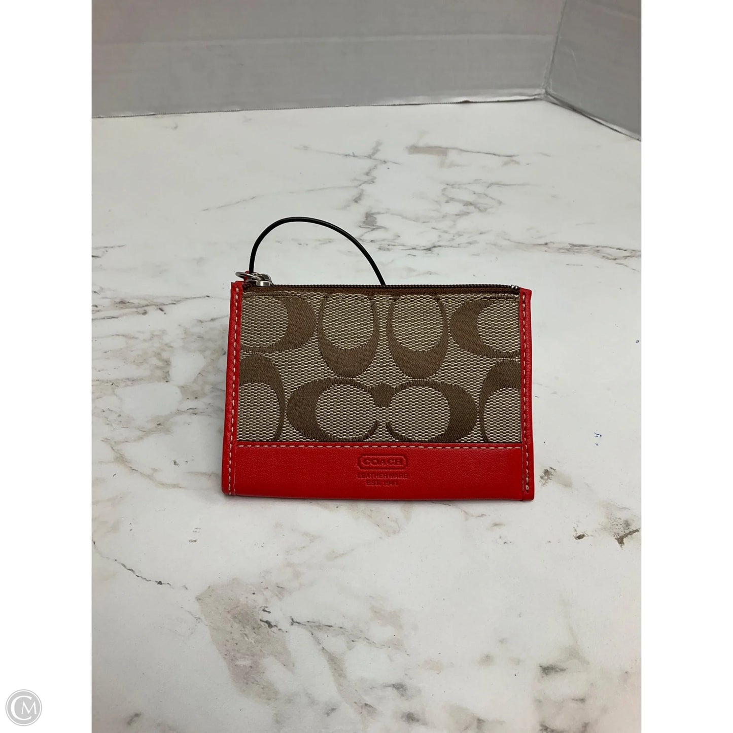 Coin Purse Designer By Coach, Size: Small