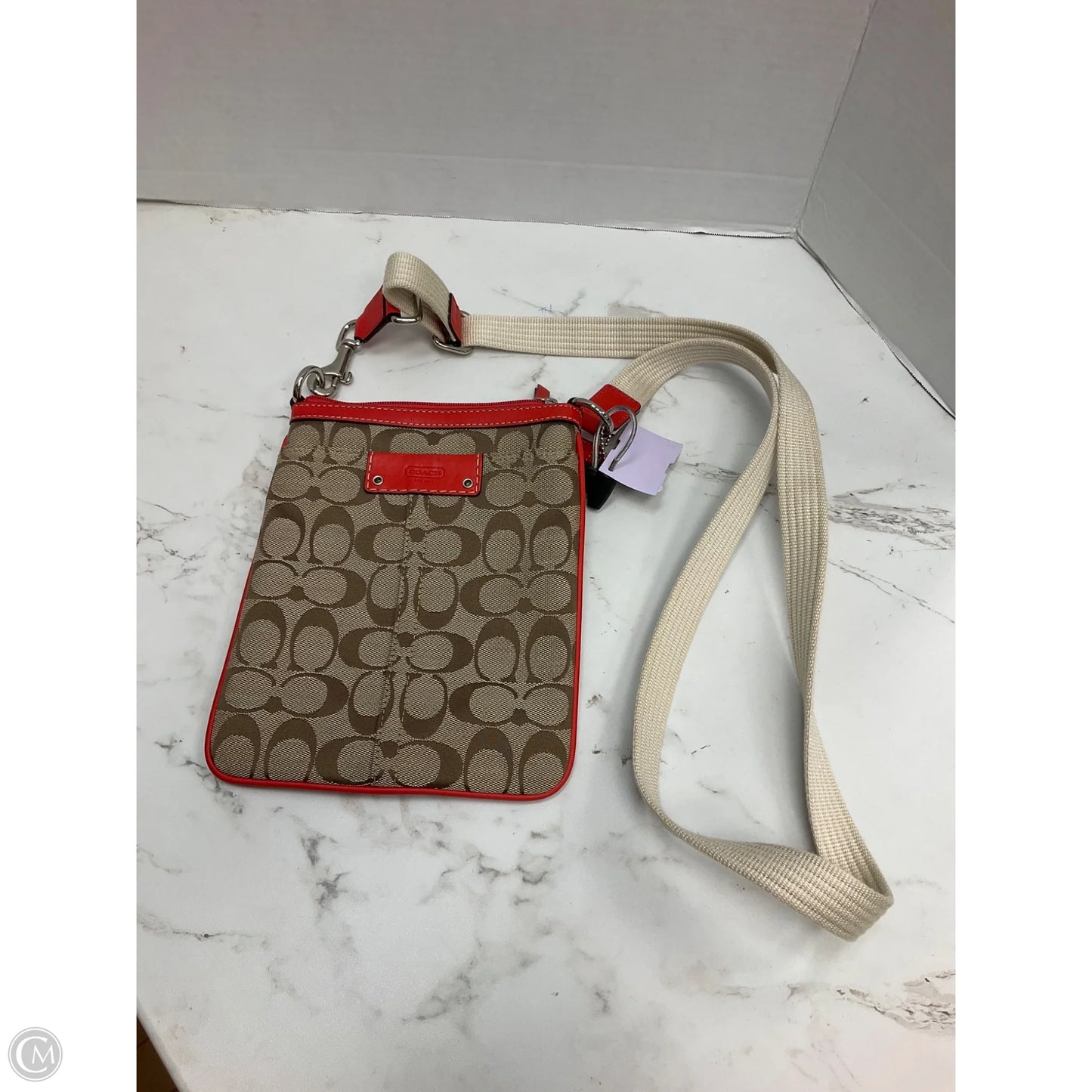 Crossbody Designer By Coach, Size: Medium