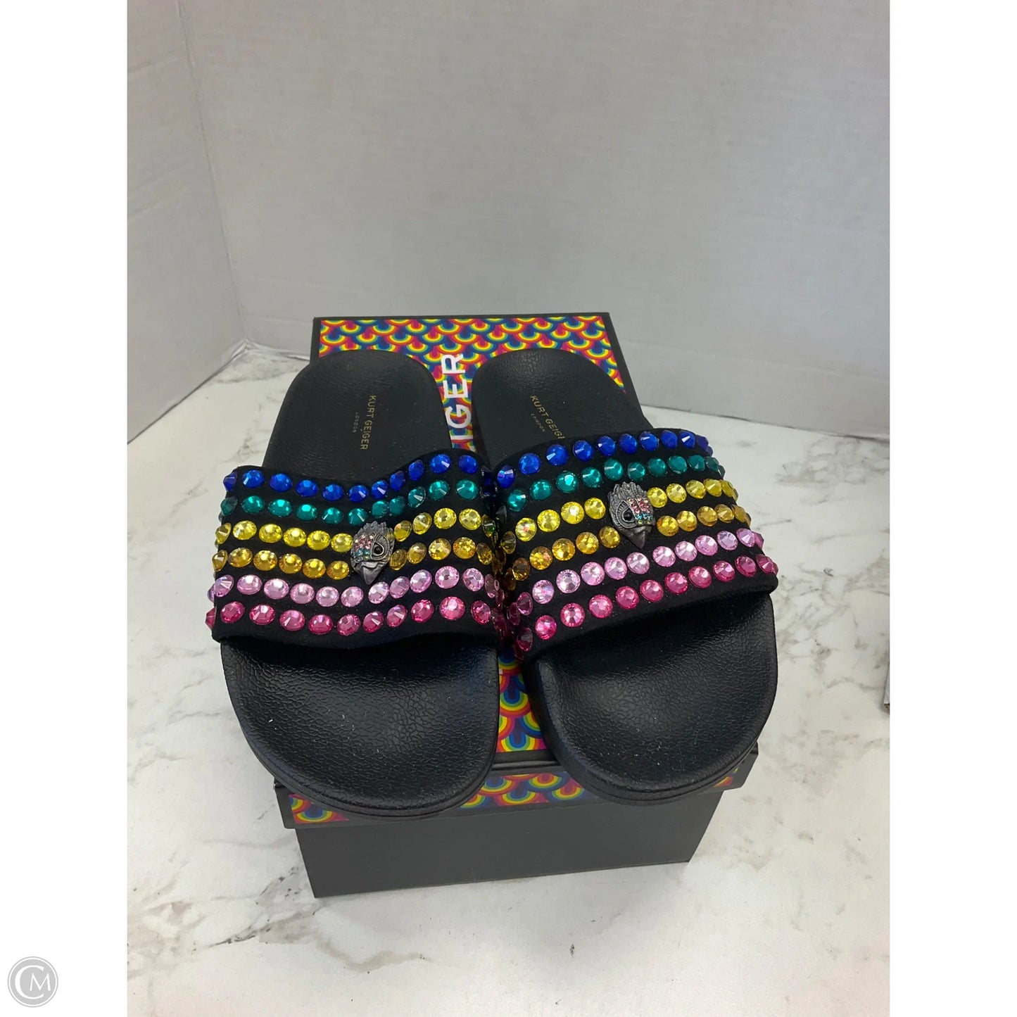 Sandals Sport By Kurt Geiger London In Rainbow Print, Size: 5