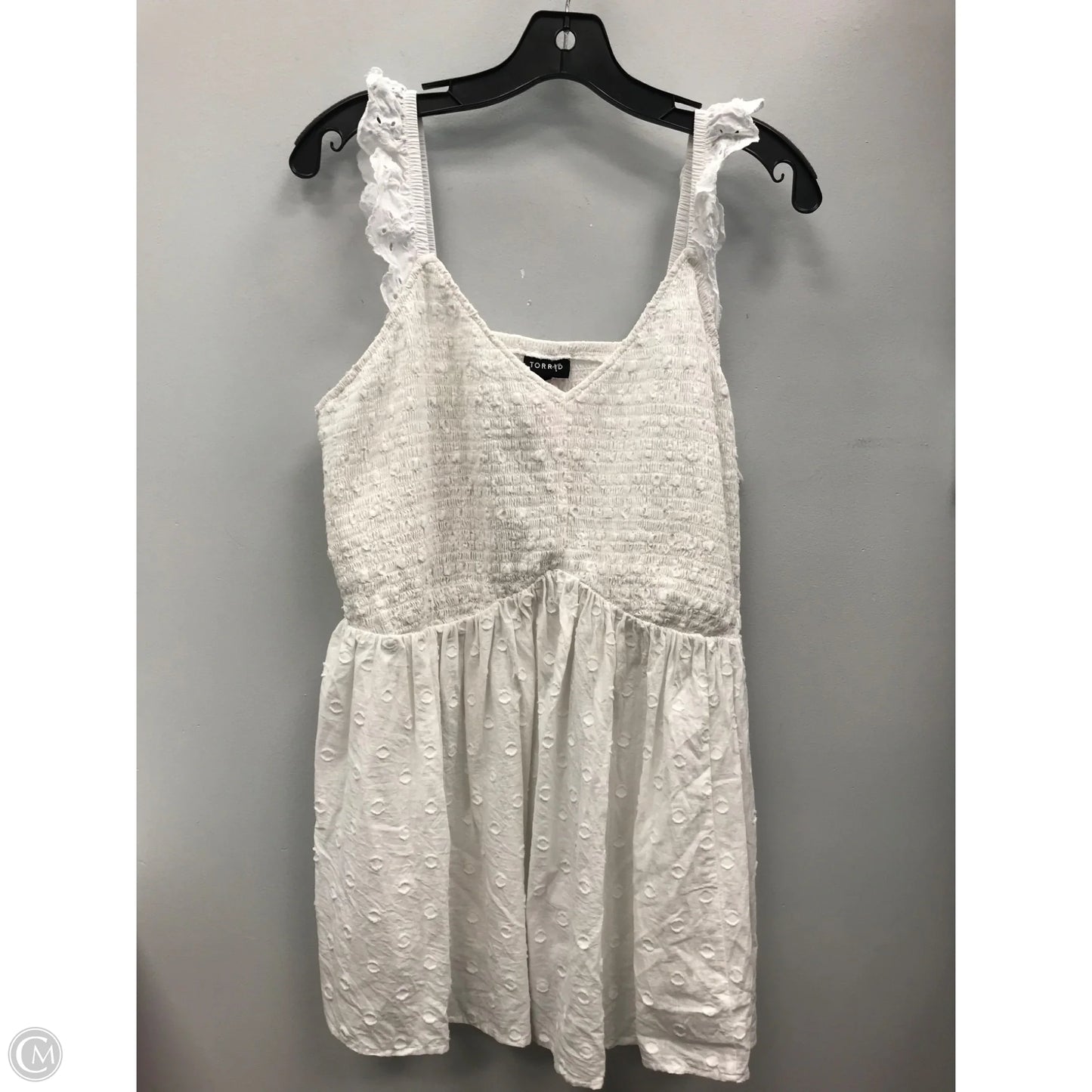 Top Sleeveless By Torrid In White, Size: 3x