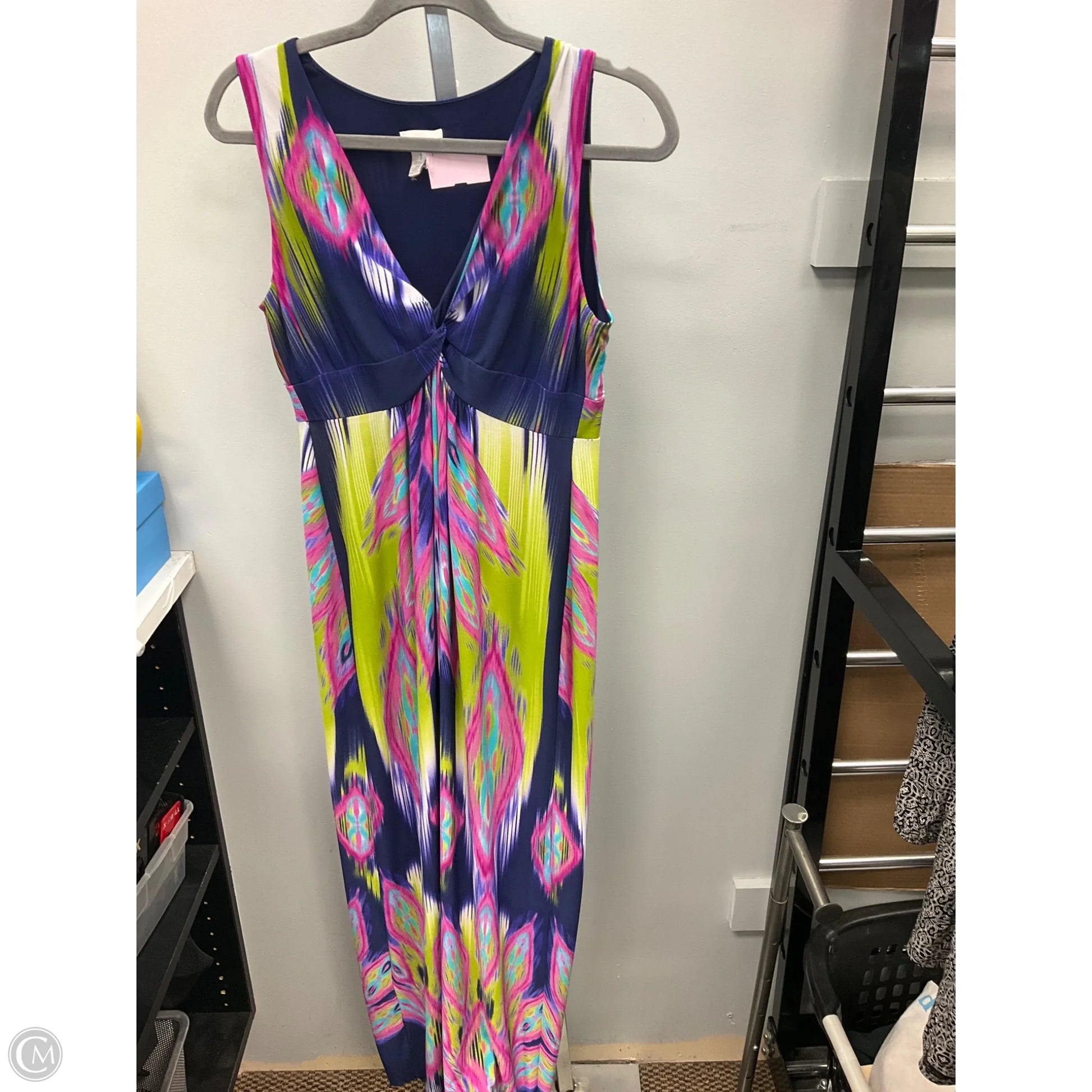 Dress Casual Maxi By Chicos In Multi-colored, Size: M – Clothes Mentor South Windsor CT #124