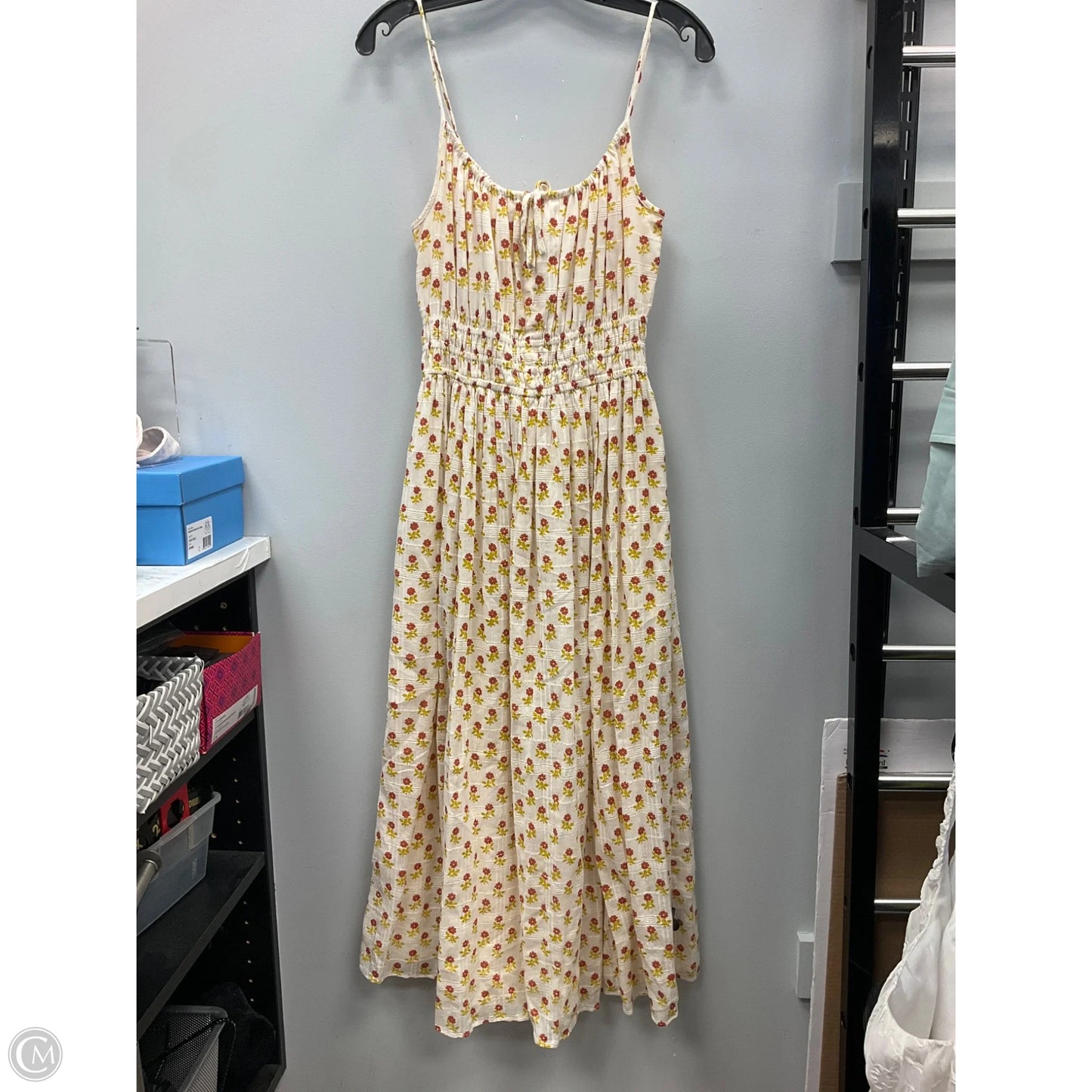Dress Casual Midi By Madewell In Floral Print, Size: M