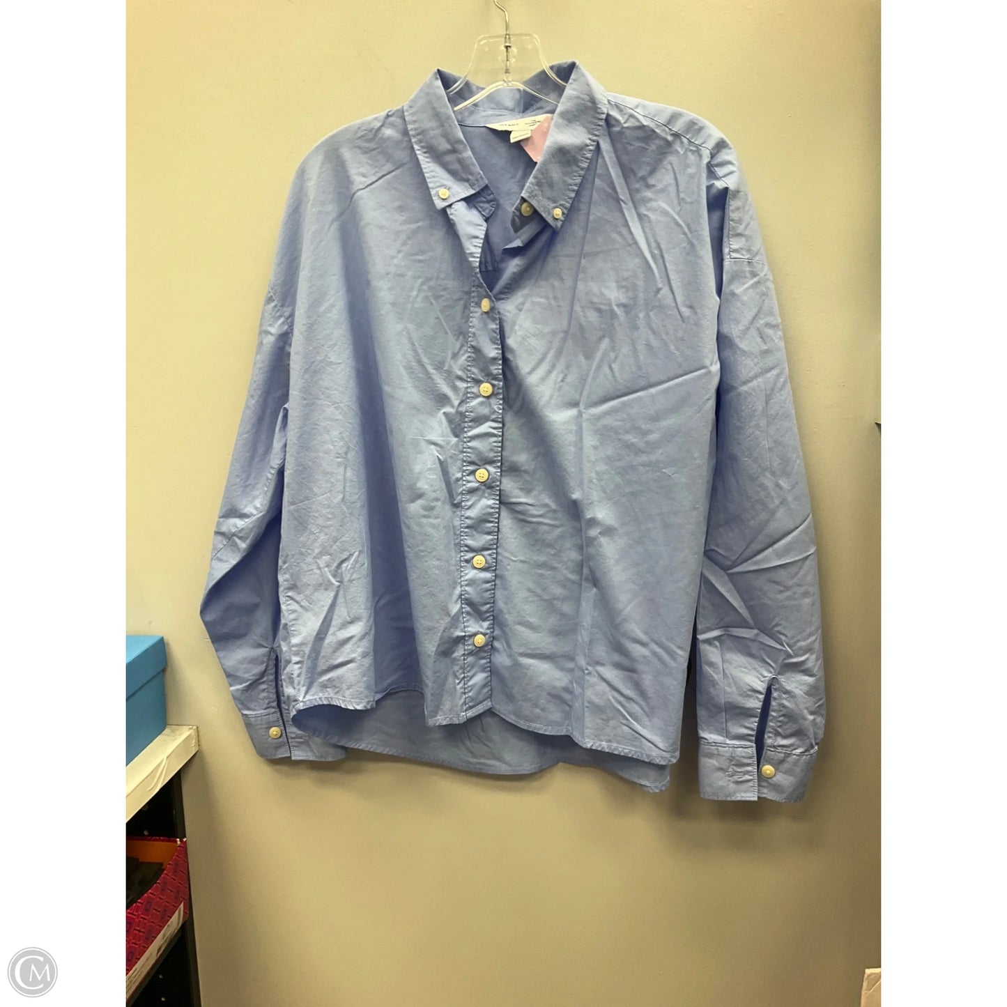 Top Long Sleeve By Old Navy In Blue, Size: L