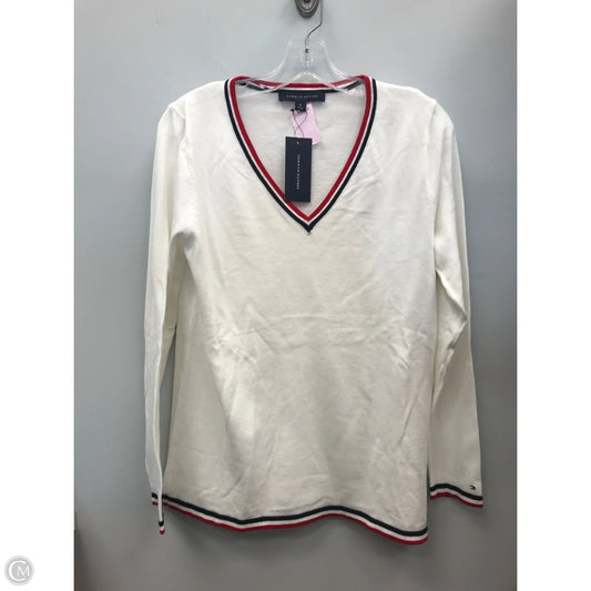 Top Long Sleeve By Tommy Hilfiger In White, Size: M