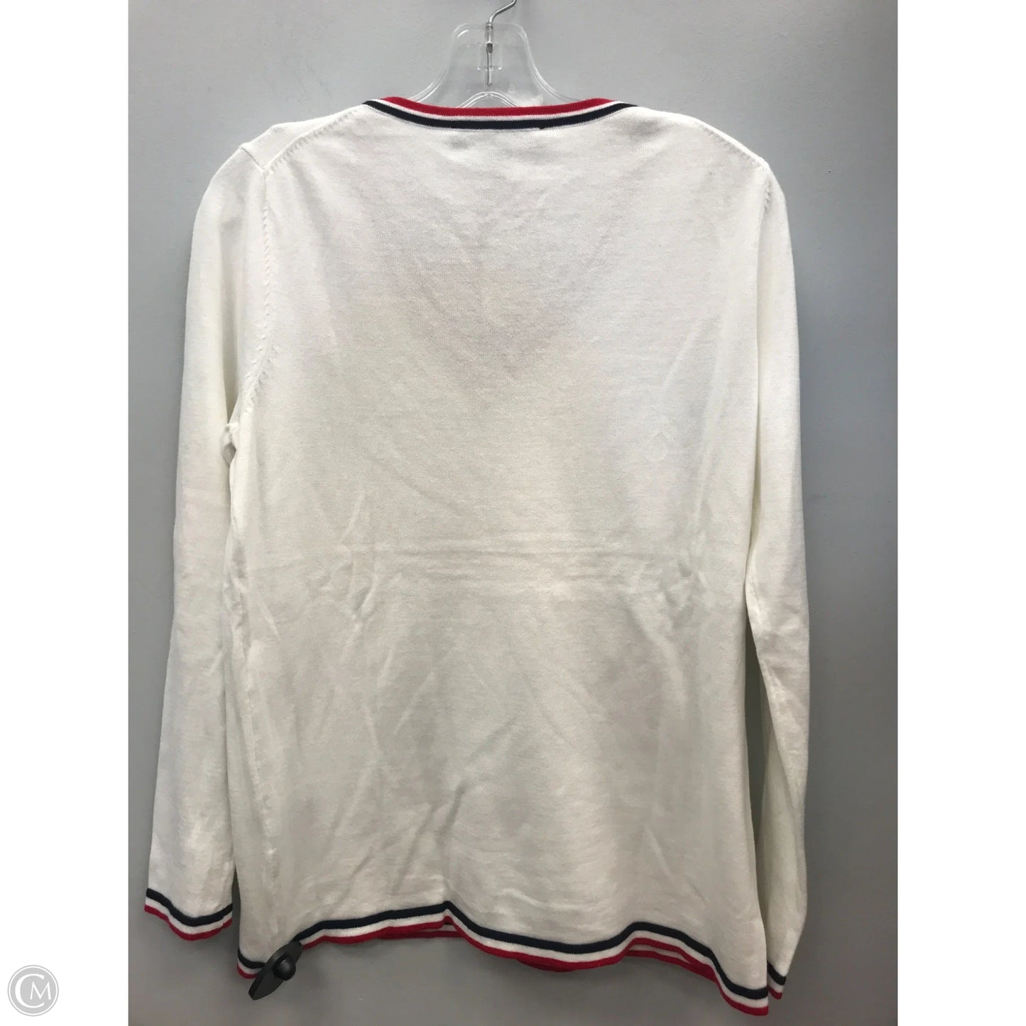 Top Long Sleeve By Tommy Hilfiger In White, Size: M