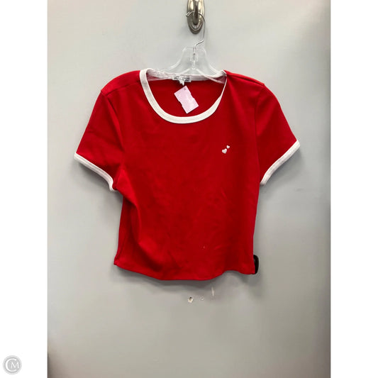 Top Short Sleeve Basic By Better Together In Red, Size: Xl