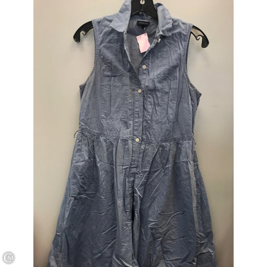 Dress Casual Midi By Who What Wear In Blue, Size: S