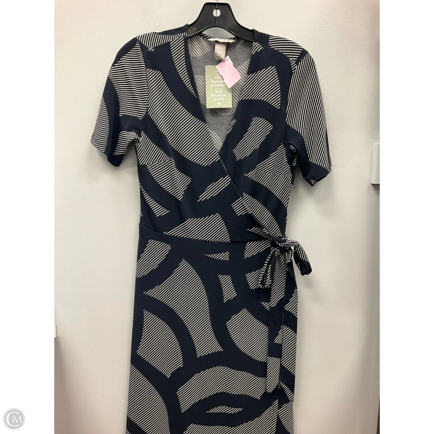 Dress Casual Midi By H&m In Blue & White, Size: S