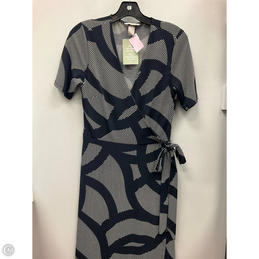 Dress Casual Midi By H&m In Blue & White, Size: S