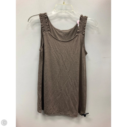 Top Sleeveless By Loft In Brown, Size: S