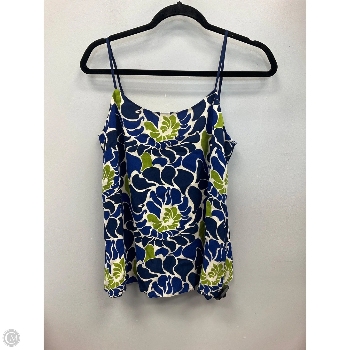 Top Sleeveless By Banana Republic In Blue & Green, Size: 4