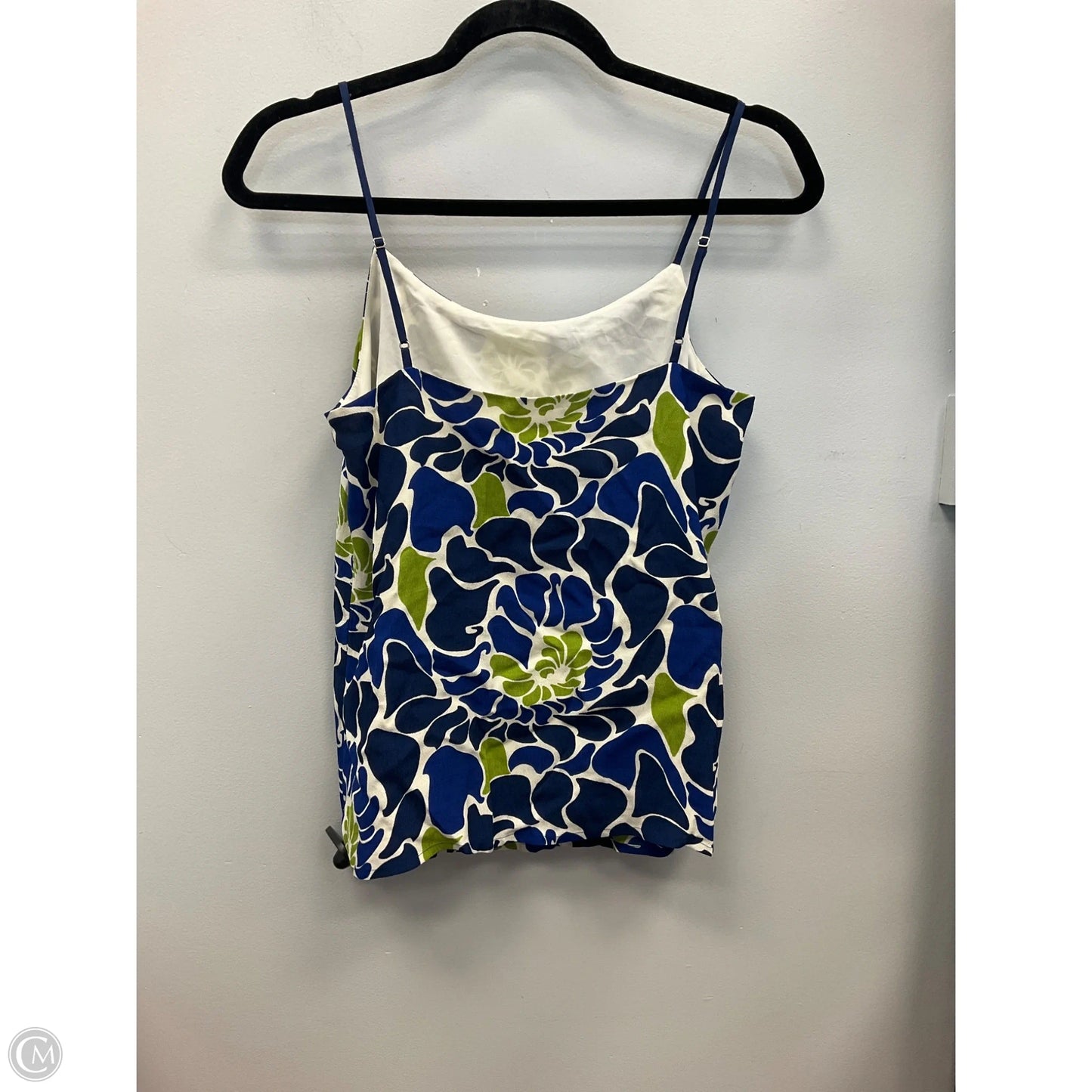 Top Sleeveless By Banana Republic In Blue & Green, Size: 4