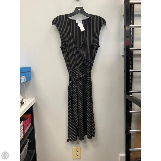 Dress Casual Midi By Loft In Striped Pattern, Size: 0