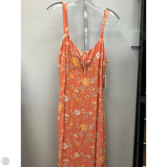 Dress Casual Maxi By So In Orange, Size: L