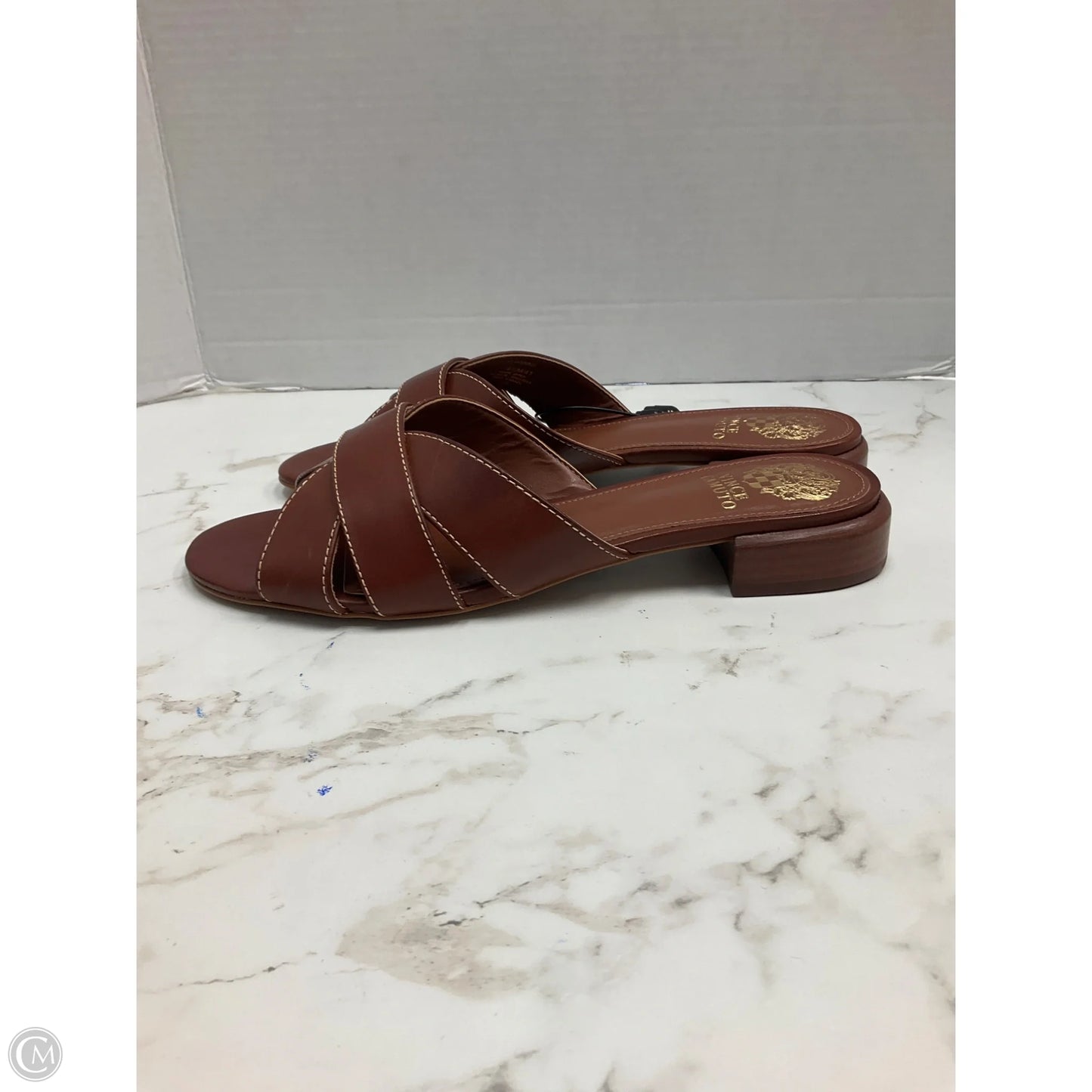 Sandals Flats By Vince Camuto In Brown, Size: 9.5
