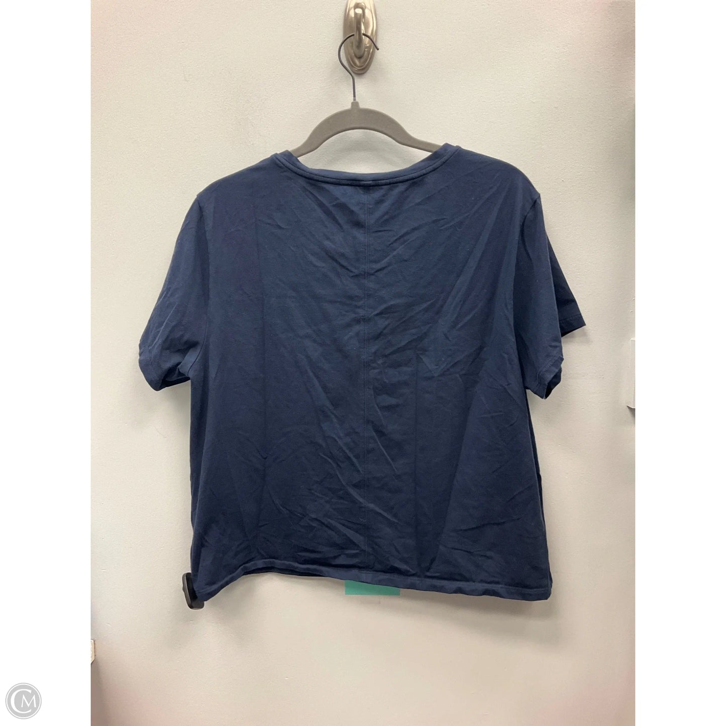 Top Short Sleeve Basic By Athleta In Navy, Size: L
