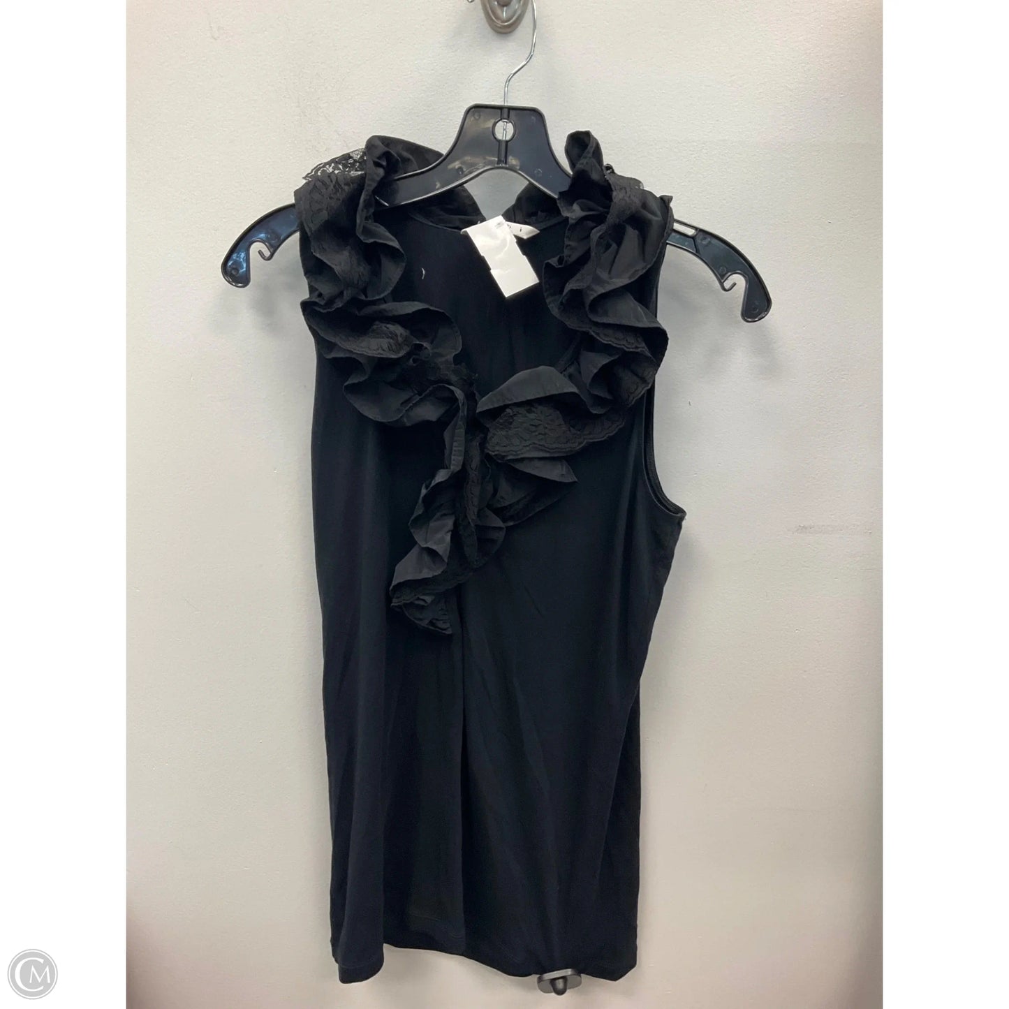 Top Sleeveless By Cabi In Black, Size: M