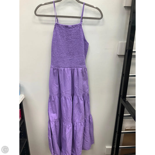 Dress Casual Midi By Universal Thread In Purple, Size: M