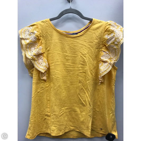 Top Sleeveless By Tommy Hilfiger In Yellow, Size: Xl