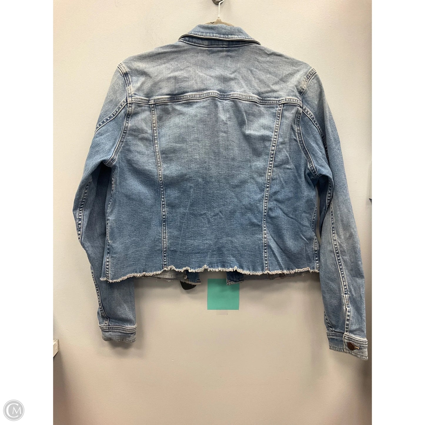 Jacket Denim By Calvin Klein In Blue Denim, Size: L