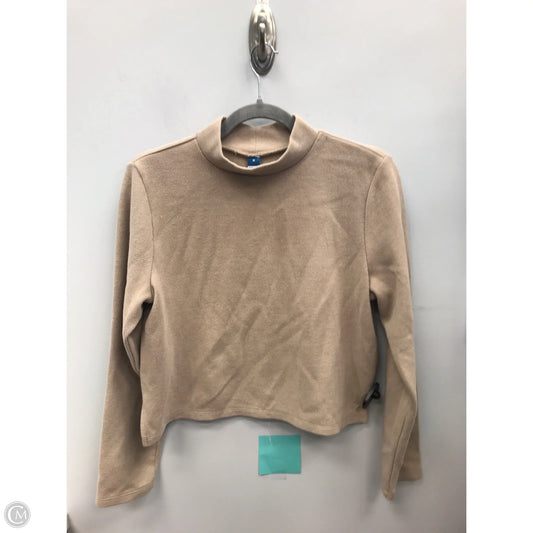 Top Long Sleeve By Old Navy In Tan, Size: M