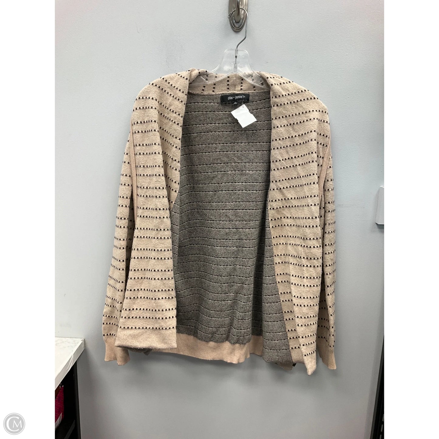 Cardigan By Cmc In Black & Cream, Size: Xl