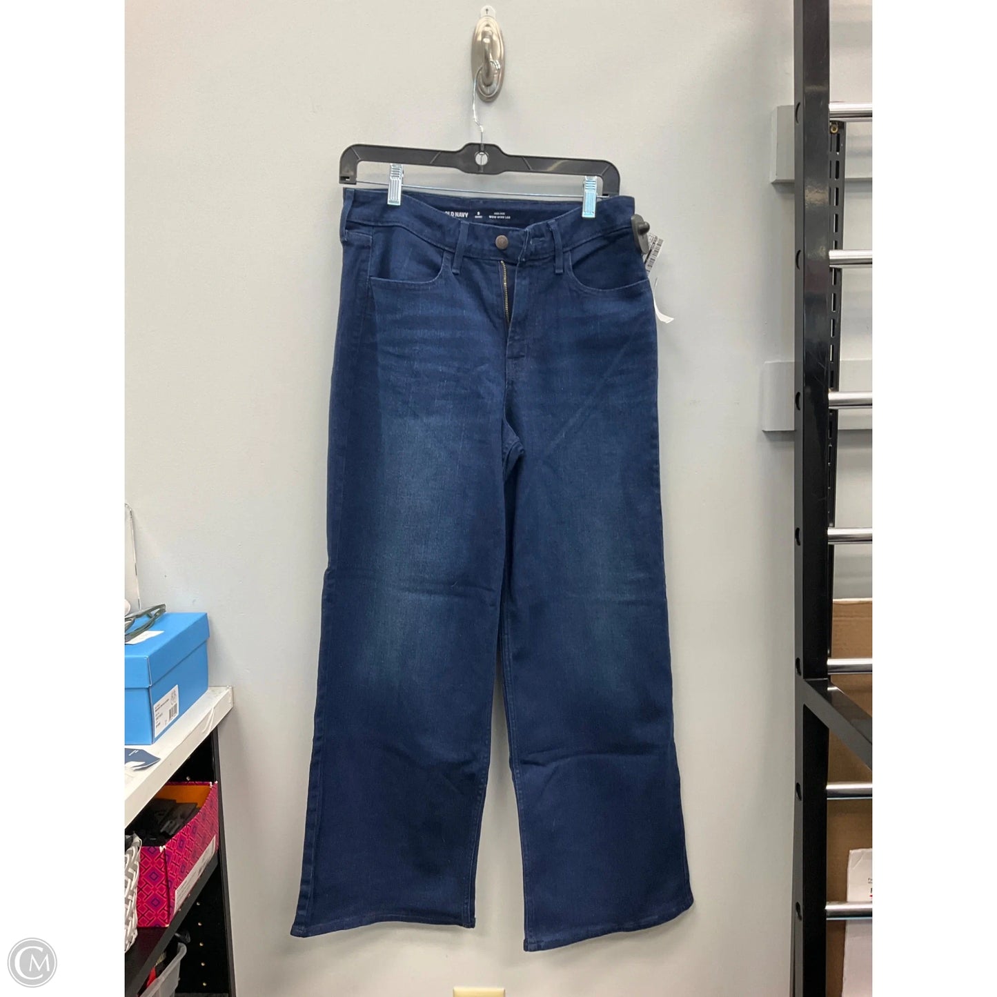Jeans Wide Leg By Old Navy In Blue Denim, Size: 8