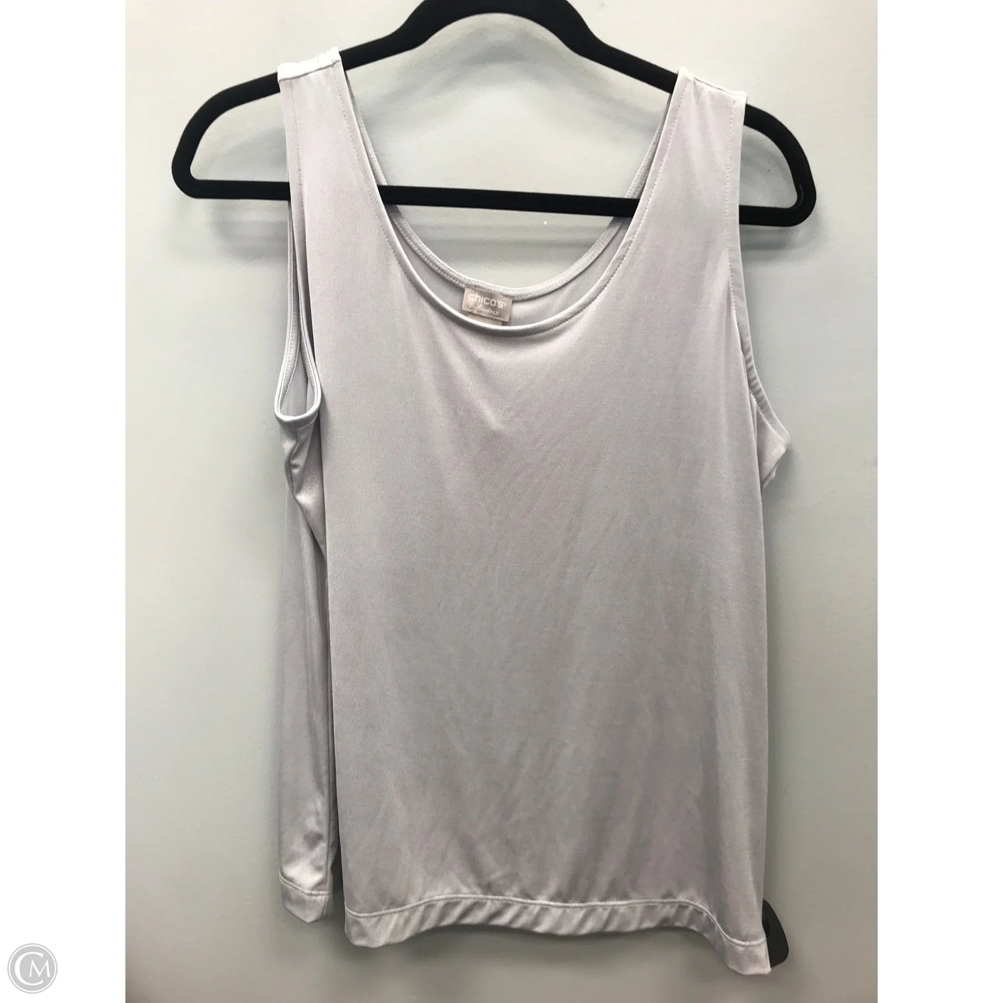 Tank Top By Chicos In Silver, Size: L