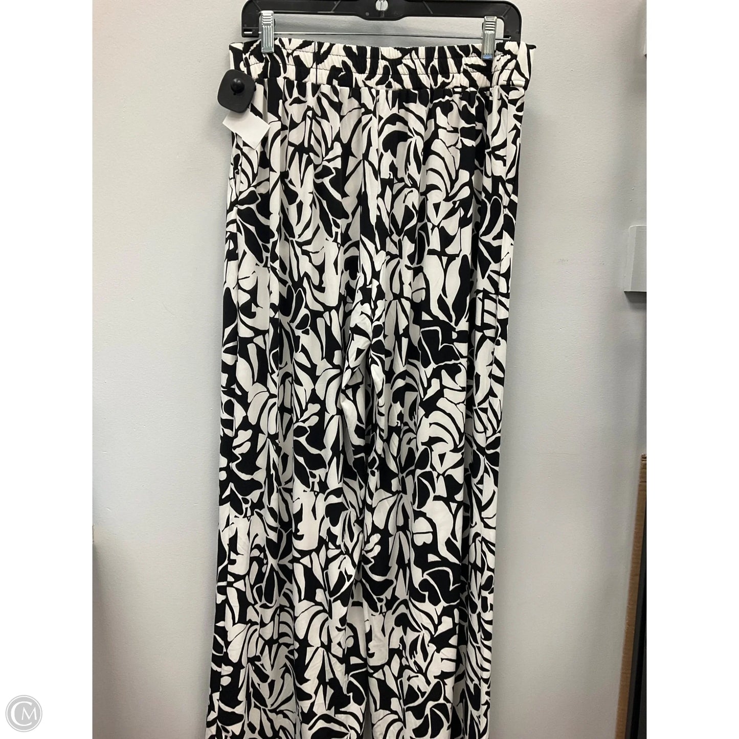 Pants Wide Leg By Clothes Mentor In Black & White, Size: M