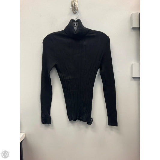 Top Long Sleeve By White House Black Market In Black, Size: S