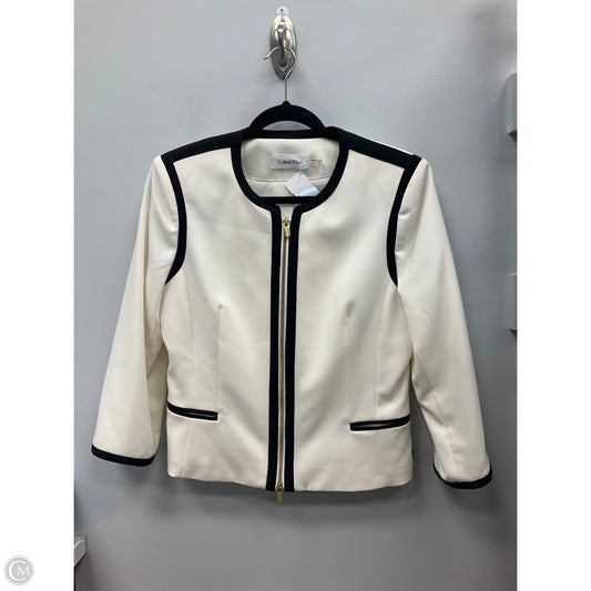 Jacket Other By Calvin Klein In Cream, Size: 10